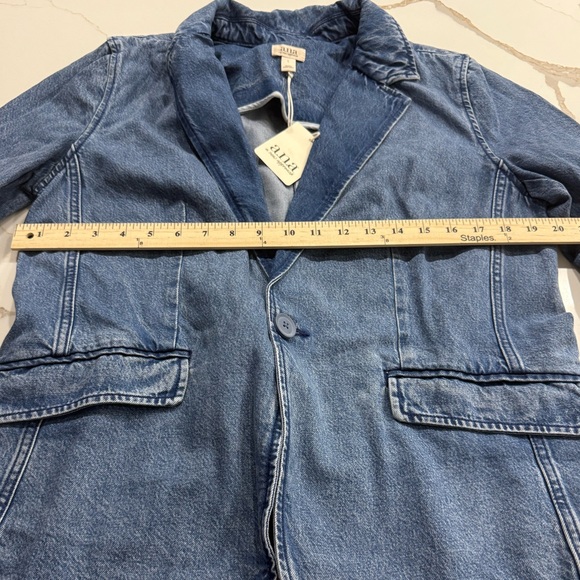 a.n.a Women's Blue Denim Blazer Size L - Picture 10 of 12